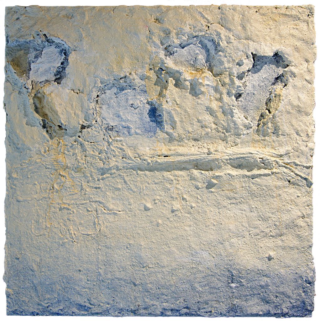 JASNA BARIŠIĆ - Where the sea commences, Kombinirana tehnika na drvenim panelima, 60 x 60 cm