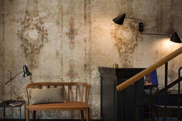 Reception desk at Almayer Art & Heritage Hotel's main building